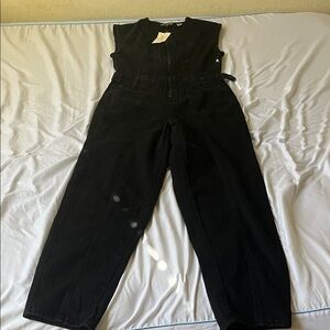 Universal Thread Women's Black Denim Overalls